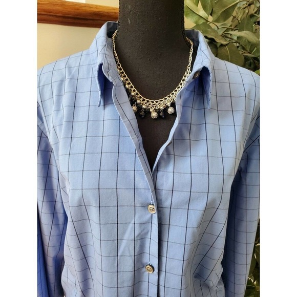 Charter Club Button Down Shirt Print Top Size 20W - Picture 3 of 10